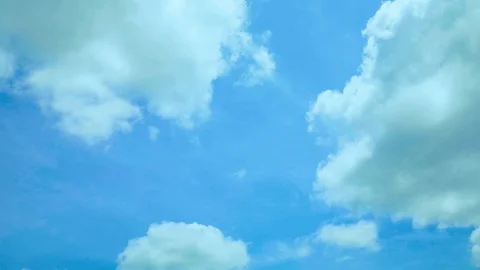 Beautiful blue sky with clouds background.Sky clouds.Sky with clouds weather Stock Footage 112748262