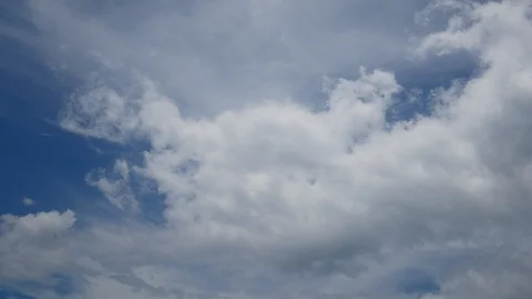 Beautiful blue sky with clouds background,sky clouds. Stock Footage 127600400
