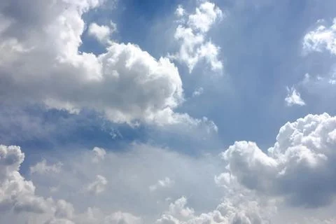Beautiful blue sky with clouds background.Sky clouds.Sky with clouds weather  Stock Photos