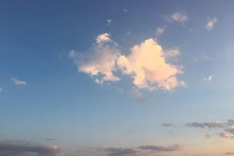 Beautiful blue sky with clouds background.Sky with clouds weather nature clou Stock Photos