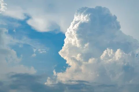 Beautiful blue sky with clouds background.Sky clouds.Sky with clouds weather Stock Photos