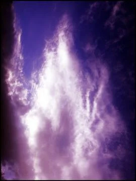 Beautiful blue sky with clouds in canvas background and wallpapers in fine qu Stock Photos