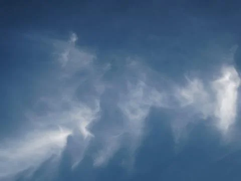 Beautiful blue sky with clouds. Dramatic sky. Stock Photos
