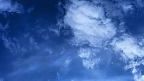 Beautiful blue sky with clouds Video stock 337364982