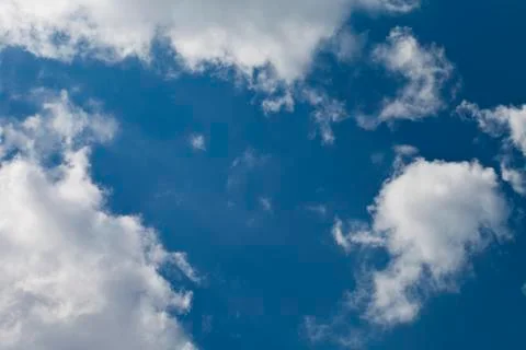 Beautiful blue sky with clouds Stock Photos