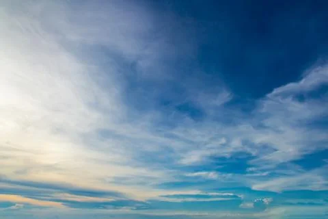 Beautiful blue sky with clouds Stock Photos