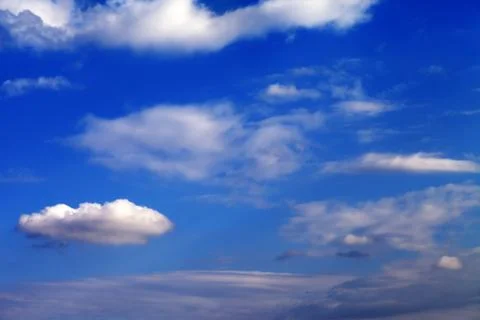 Beautiful blue sky with clouds Stock Photos