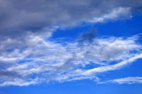 Beautiful blue sky with clouds Stock Photos