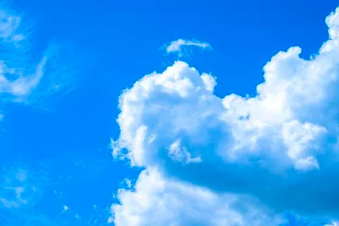 Beautiful blue sky with clouds Stock Photos