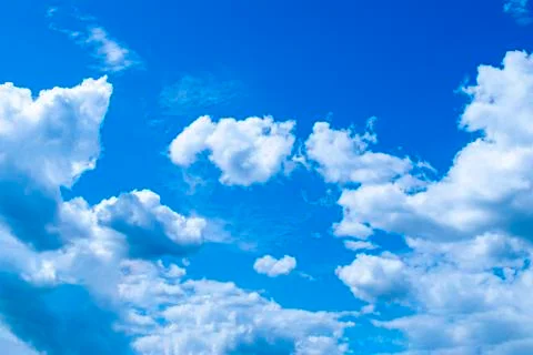Beautiful blue sky with clouds Stock Photos