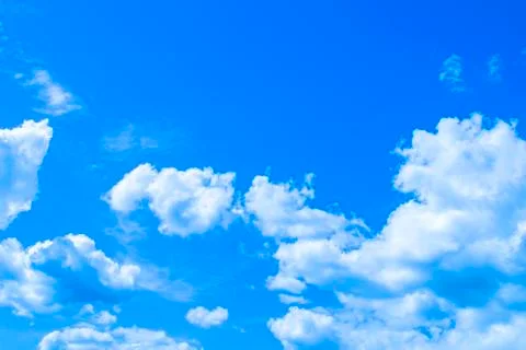 Beautiful blue sky with clouds Stock Photos