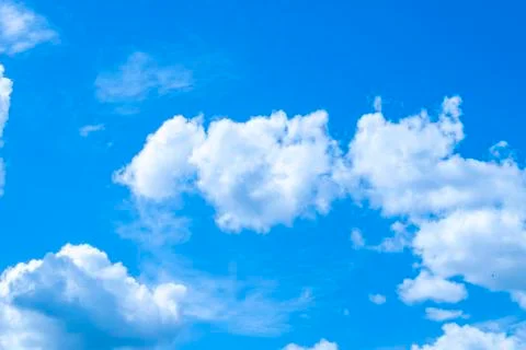 Beautiful blue sky with clouds Stock Photos