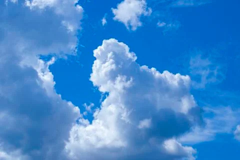 Beautiful blue sky with clouds Stock Photos