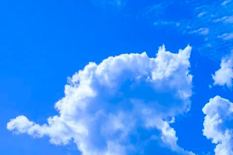 Beautiful blue sky with clouds Stock Photos