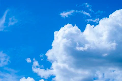 Beautiful blue sky with clouds Stock Photos