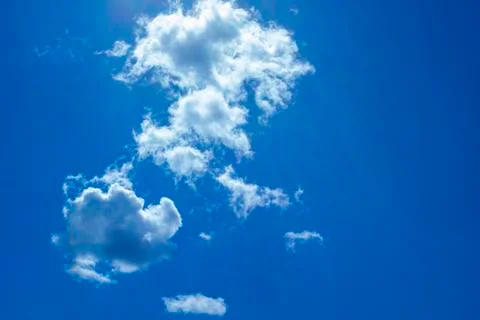 Beautiful blue sky with clouds Stock Photos