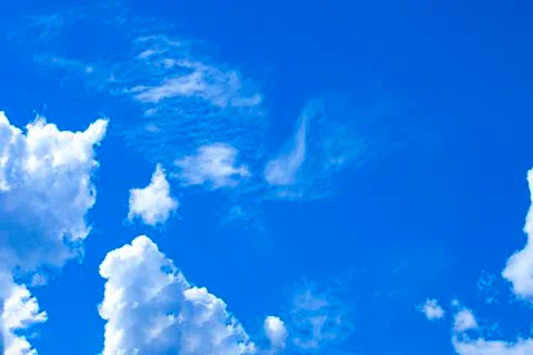 Beautiful blue sky with clouds Stock Photos
