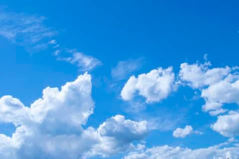 Beautiful blue sky with clouds Stock Photos