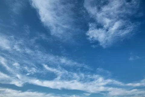 Beautiful blue sky with clouds. Stock Photos