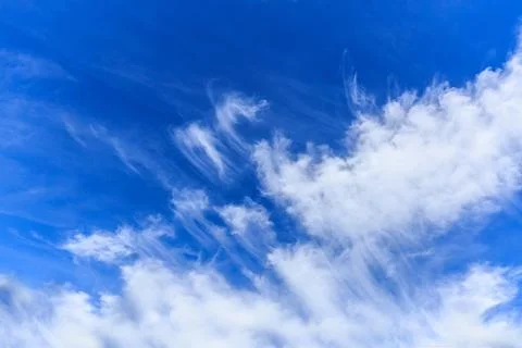 Beautiful blue sky with clouds Stock Photos