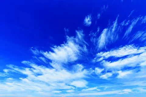 Beautiful blue sky with clouds Foto stock