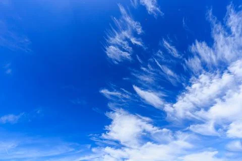 Beautiful blue sky with clouds Foto stock