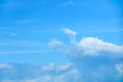 Beautiful blue sky with clouds Stock Photos