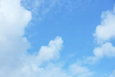 Beautiful blue sky with clouds Stock Photos