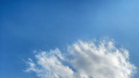 Beautiful Blue Sky with Clouds Time Lapse Stock Footage 230020250