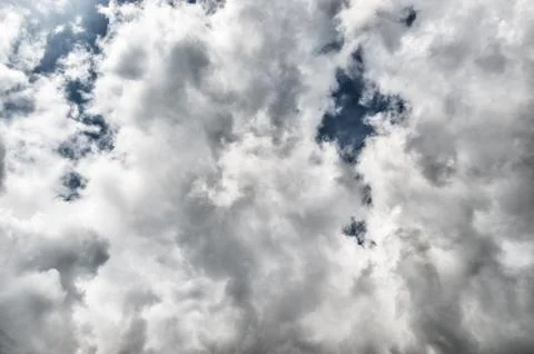 Beautiful Blue Sky. Cloudy. Use as a Background. Bright Sunny Day. Stock Photos