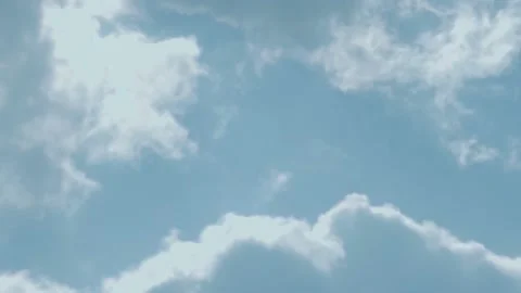 Beautiful blue sky with cumulus clouds Stock Footage 237299480