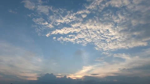 Beautiful Blue Sky Filled 스톡 동영상 320093868