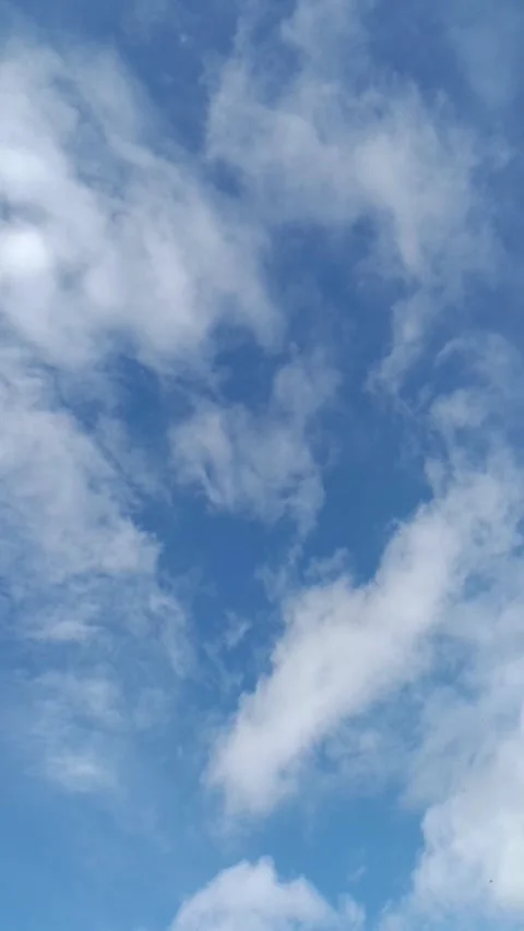 Beautiful Blue Sky with Stock Footage 329668673