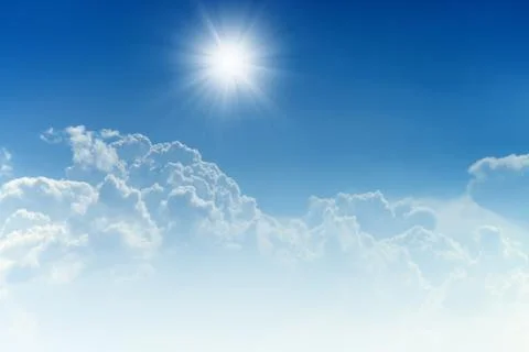 Beautiful blue sky Illustrazione stock