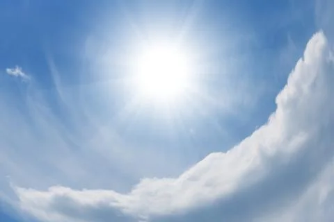 Beautiful blue sky Stock Illustration