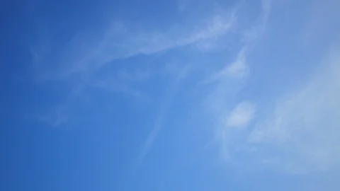 Beautiful blue sky with soft cloud, put your text, product on Stock Footage 127733116