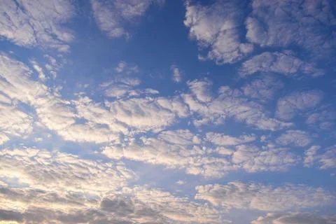 Beautiful blue sky with sunlight in springtime Stock Photos