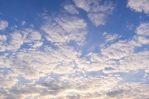 Beautiful blue sky with sunlight in springtime Foto stock