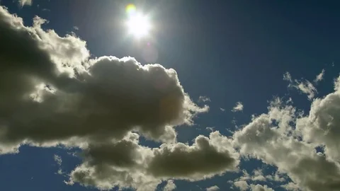 Beautiful Blue Sky Timelapse Stock Footage 77721078