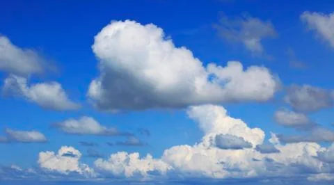 Beautiful blue sky white cloud Stock Photos