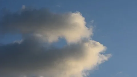 Beautiful blue sky with white clouds. Background. Stock Footage 126852918