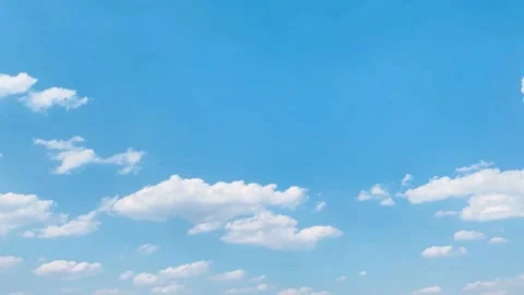 Beautiful blue sky white clouds the day, Timelapse sky clouds, Stock Footage 169081396