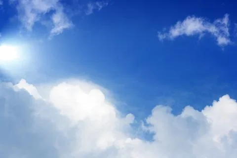 Beautiful blue sly Illustrazione stock
