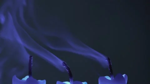 Beautiful blue smoke Stockbeeldmateriaal 237294773