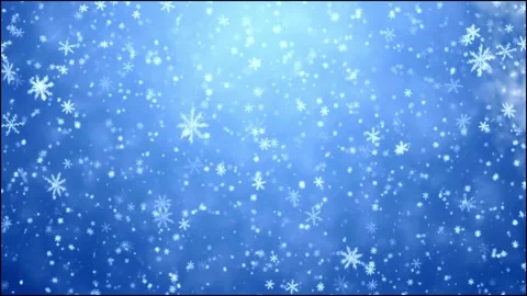 Beautiful blue snowflake fall Video stock 304420399