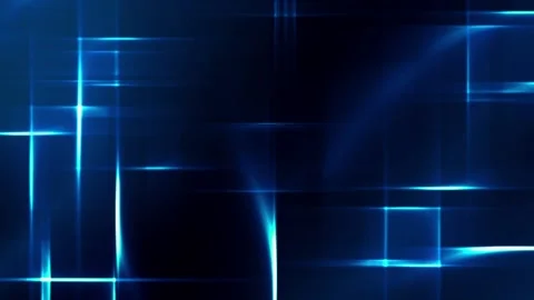 Beautiful blue square shape lights in black background Vídeo Stock 138545791