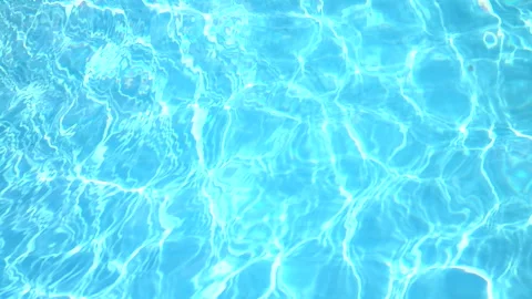 Beautiful blue water with rippled waves, calm natural crystal clean water. Stock Footage 245166345