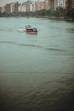 The beautiful boat on the river Stock Photos