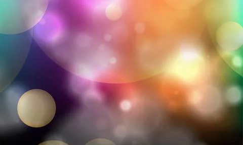 Beautiful bokeh circles abstract background. Illustrazione stock