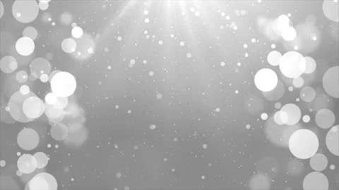 Beautiful Bokeh Circles Rain Fall Light Ray Slow Motion Dust Particles Loop Video stock 140768697